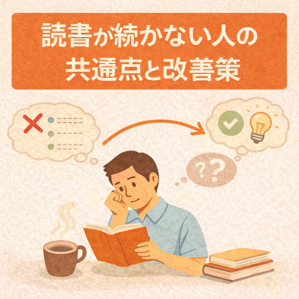 読書が続かない人の共通点と改善策