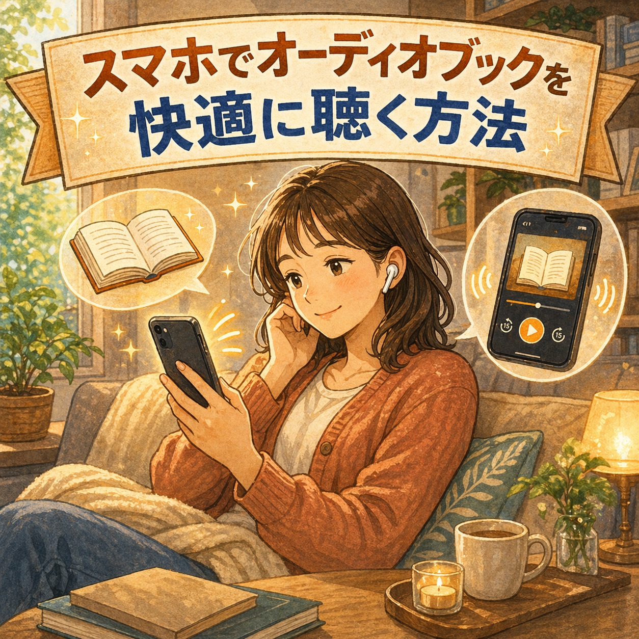 スマホでオーディオブックを快適に聴く方法