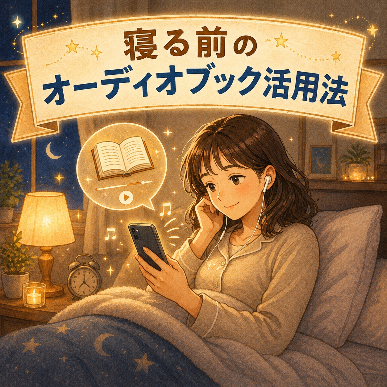 寝る前のオーディオブック活用法