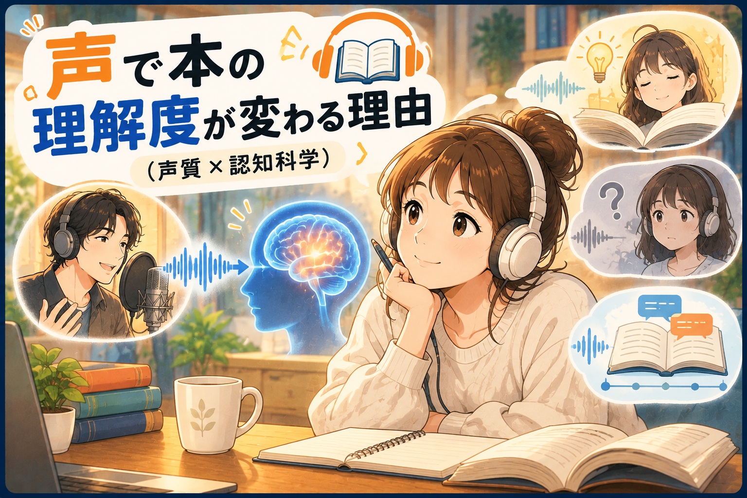 声で本の理解度が変わる理由（声質×認知科学）