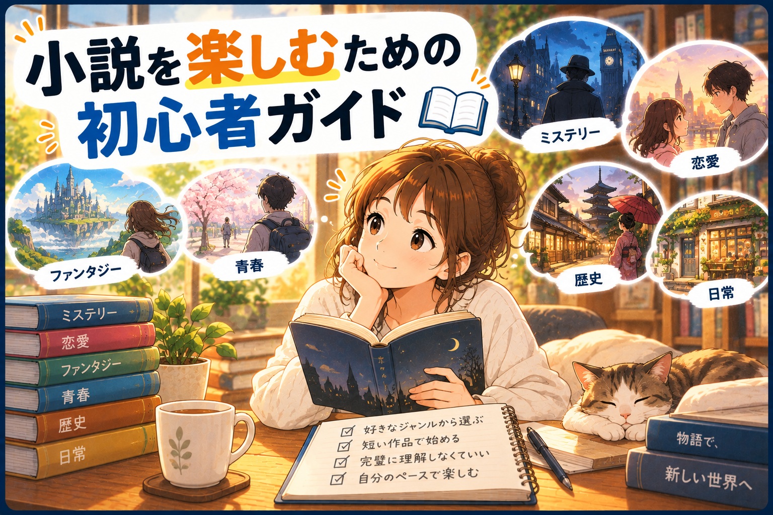 小説を楽しむための初心者ガイド