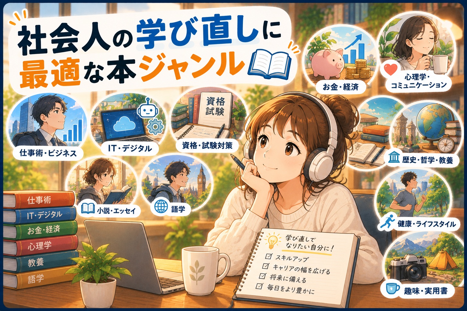 社会人の学び直しに最適な本ジャンル